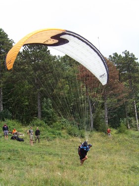 Paragliding nácvik